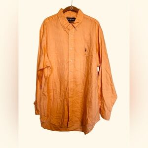 Ralph Lauren Vibrant Orange Cotton Shirt